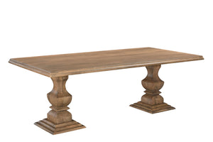 HomeRoots 11 Piece Solid Wood Dining Set with 10 Slat-Back Chairs for Elegant Family Meals & Entertaining 635144