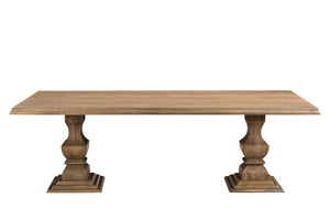 HomeRoots 11 Piece Solid Wood Dining Set with 10 Slat-Back Chairs for Elegant Family Meals & Entertaining 635144