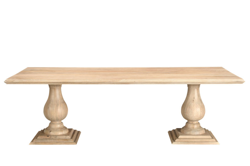 HomeRoots 11 Piece Beige Solid Wood Dining Set - Timeless Elegance with Comfort for Family Gatherings & More! 635147