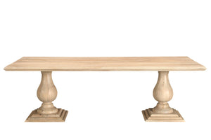 HomeRoots 11 Piece Beige Solid Wood Dining Set - Timeless Elegance with Comfort for Family Gatherings & More! 635147