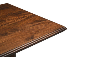 HomeRoots 11 Piece Solid Wood Dining Set - Timeless Brown Table with 10 Ladder-Back Chairs for Gatherings 635148