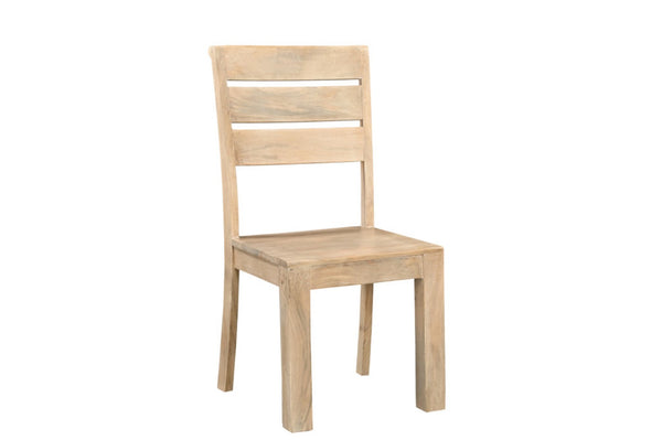 HomeRoots Five Piece Beige Round Solid Wood Dining Set with Ladder-Back Chairs for Elegant Entertaining 635150
