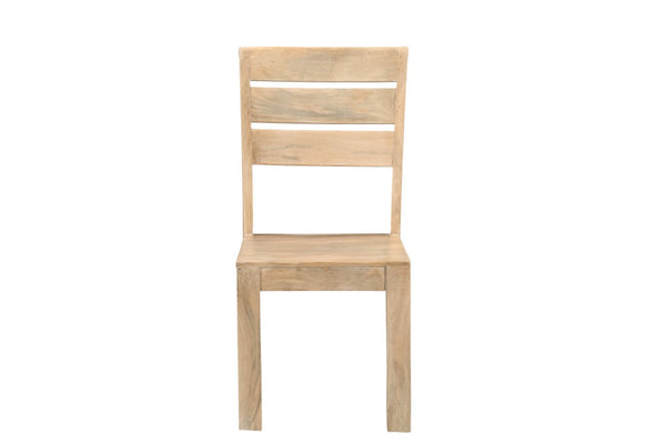 HomeRoots Five Piece Beige Round Solid Wood Dining Set with Ladder-Back Chairs for Elegant Entertaining 635150