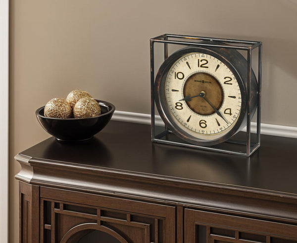 Hekman Furniture 635230 Kayden Mantel Clock - Rustic Antique Design With Aged Finish & Quartz Movement For Timeless Charm  Kayden Mantel Clock 635230