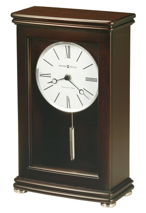 Hekman Furniture 635233 Howard Miller Lenox Mantel Clock With Chimes – Modern Design, Quartz Movement & Night Shutoff Espresso Lenox Mantel Clock 635233