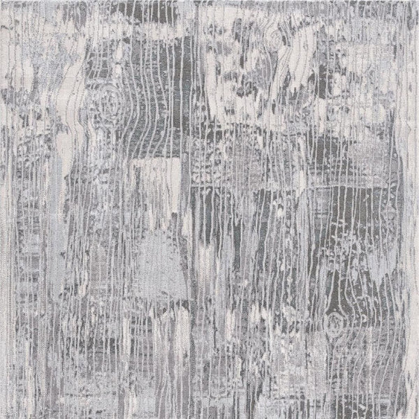HomeRoots 9' Gray and Blue Abstract Area Rug - Plush, Durable, Stain-Resistant Design Perfect for Modern Homes! 635254