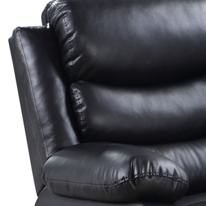 English Elm Black Power Recliner Plush Pillow-Top Arms, Independent Coil Support, Tight Cushions for Sleek Comfort and Durability B062P184508
