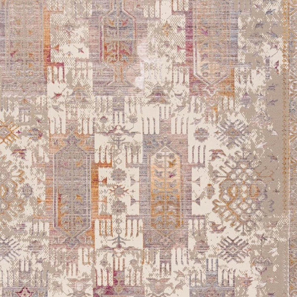 HomeRoots 2' Southwestern Runner Rug in Gray and Beige - Durable, Stain-Resistant Accent for Hallways & More 2' x 25' 635340