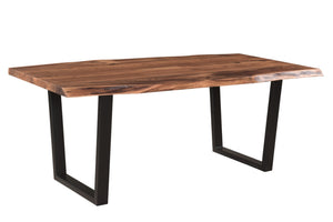 HomeRoots Six Piece Solid Wood Dining Set with Rich Brown Table, Black Ladder-Back Chairs & Comfort Seating 635360