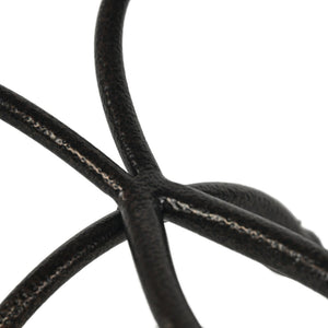 HomeRoots 17" Elegant Handcrafted Clear & Black Glass Decorative Bowl on Unique Metal Stand for Home Décor 635498