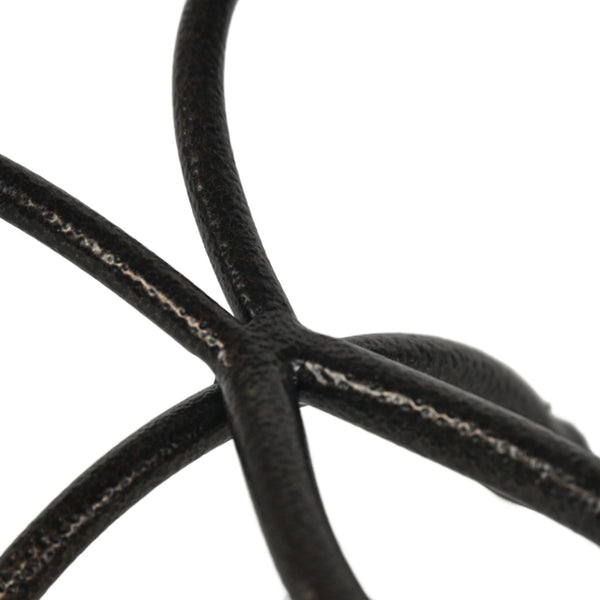 HomeRoots 17" Elegant Handcrafted Clear & Black Glass Decorative Bowl on Unique Metal Stand for Home Décor 635498