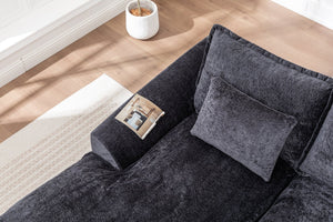 English Elm 103" Cloud Sectional Couch - Modern L-Shape Chaise Sofa With Compressed Memory Foam & No Assembly! W1170S00042