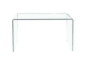 HomeRoots 43" Clear Glass Console Table – Modern Minimalist Design for Entryway, Living Room, Office & More! 635691