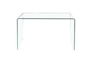 HomeRoots 43" Clear Glass Console Table – Modern Minimalist Design for Entryway, Living Room, Office & More! 635691