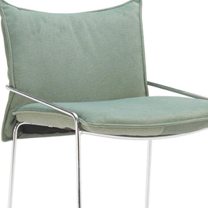 HomeRoots Green Wood and Fabric Bar Chair – Modern Bucket Seat with Armrests for Stylish Comfort & Support 635712