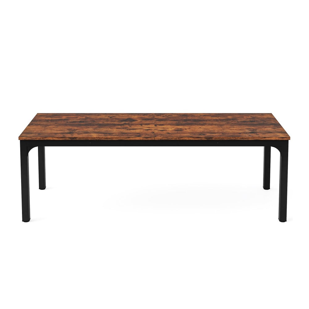 HomeRoots 46" Brown Solid Wood Dining Table - Timeless Charm, Seats 6, Perfect for Cozy Meals & Entertaining 635735