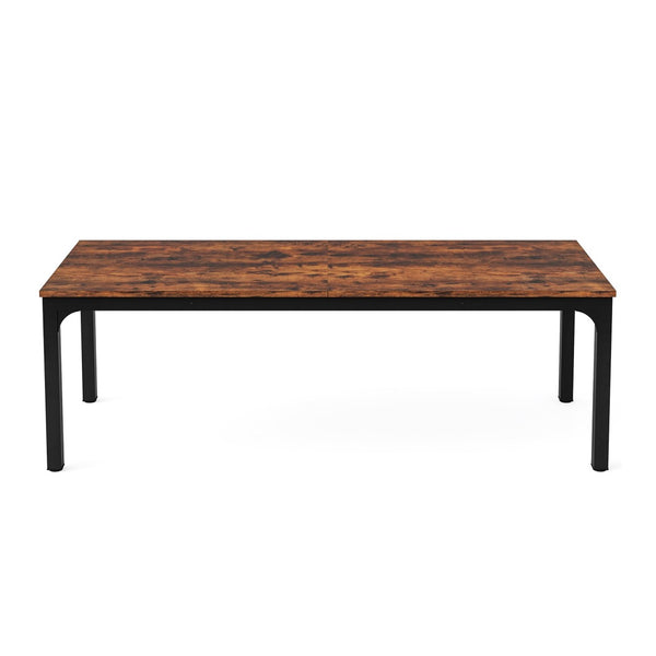 HomeRoots 46" Brown Solid Wood Dining Table - Timeless Charm, Seats 6, Perfect for Cozy Meals & Entertaining 635735
