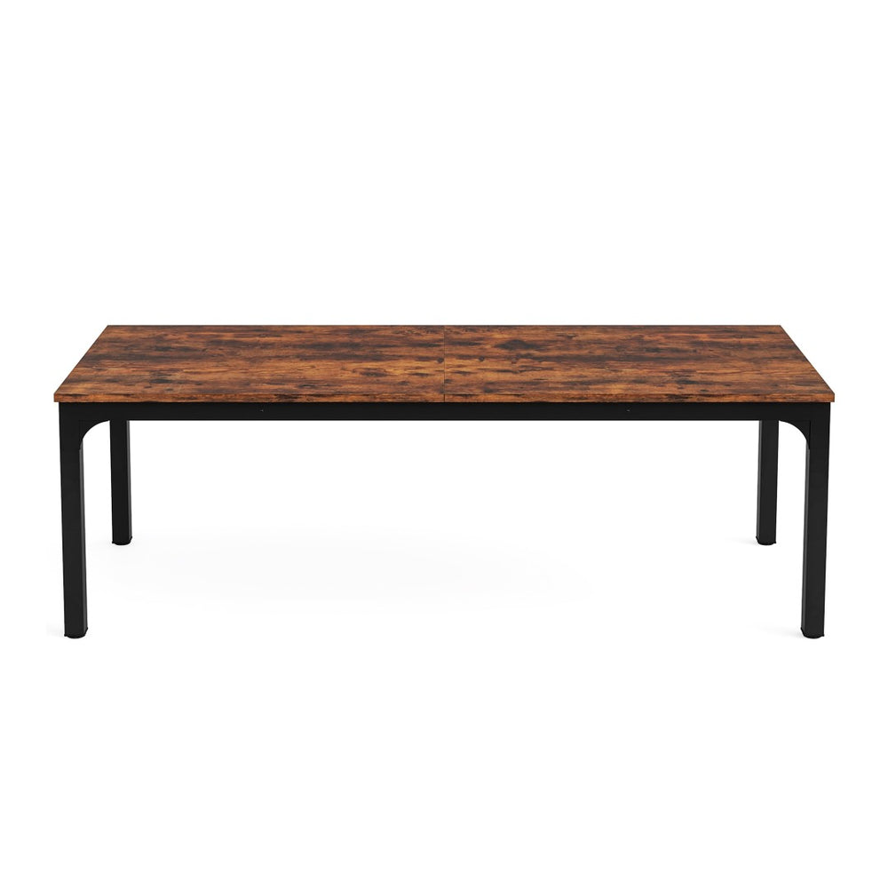 HomeRoots 46" Brown Solid Wood Dining Table - Timeless Charm, Seats 6, Perfect for Cozy Meals & Entertaining 635735