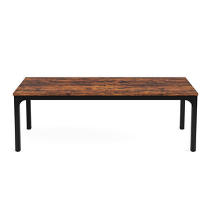 HomeRoots 46" Brown Solid Wood Dining Table - Timeless Charm, Seats 6, Perfect for Cozy Meals & Entertaining 635735