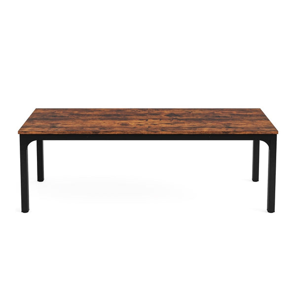 HomeRoots 46" Brown Solid Wood Dining Table - Timeless Charm, Seats 6, Perfect for Cozy Meals & Entertaining 635735
