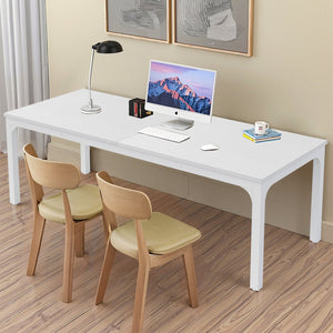 HomeRoots 46" White Solid Wood Dining Table - Modern Oak Centerpiece for Stylish Dining & Entertaining Spaces 635736