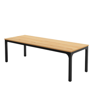HomeRoots 46" Brown Solid Wood Dining Table - Classic Oak Design, Seats 6, Perfect for Family Meals & Gatherings 635737