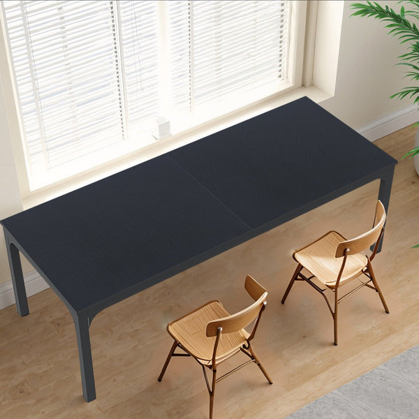 HomeRoots 46" Black Solid Wood Dining Table - Stylish, Durable Design Seats 6 - Perfect for Modern Spaces! 635738