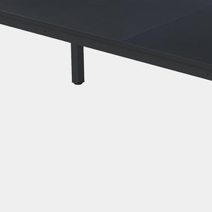 HomeRoots 46" Black Solid Wood Dining Table - Stylish, Durable Design Seats 6 - Perfect for Modern Spaces! 635738