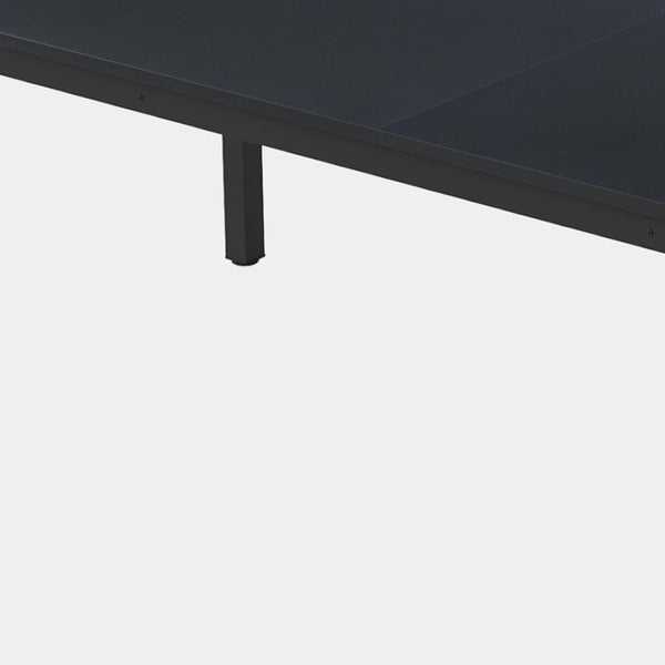 HomeRoots 46" Black Solid Wood Dining Table - Stylish, Durable Design Seats 6 - Perfect for Modern Spaces! 635738