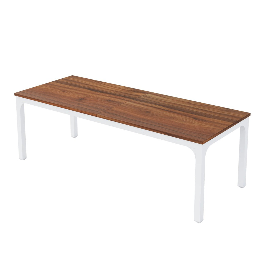 HomeRoots 46" Brown Solid Wood Dining Table – Stylish, Durable Oak Design for 6, Perfect for Any Space! 635742