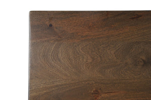 78 Inch Solid Wood Dining Table with Sculpted Cross Leg Base for Large Gatherings