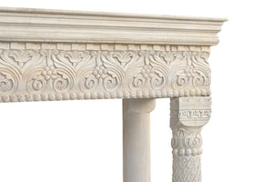 HomeRoots 70" White Floral Solid Wood Storage Bench with Flip-Top Lid, Elegant Seating & Hidden Storage Solution 635822