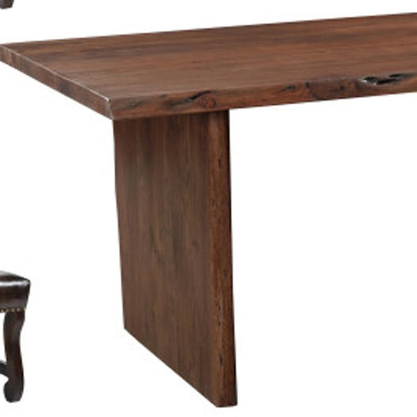 HomeRoots Nine Piece Solid Wood Dining Set with Eight Upholstered Chairs - Elegance & Comfort Combined! 635837