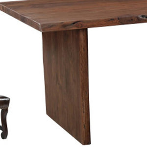 HomeRoots 11 Piece Brown Solid Wood Dining Set - Elegant Table & 10 Chairs for Family Gatherings & Events 635843