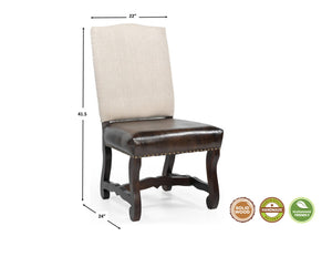 HomeRoots 13 Piece Brown Solid Wood Dining Set with 12 Chairs – Timeless Elegance for Your Dining Room Space 635846