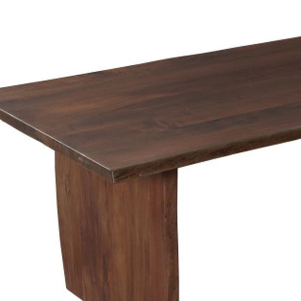 HomeRoots 15 Piece Brown Solid Wood Dining Set - Elegant 14 Seat Collection for Family Gatherings & More 635854