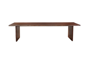 HomeRoots 15 Piece Solid Wood Dining Set - Elegant Brown Table & 14 Upholstered Chairs for Cozy Gatherings 635855