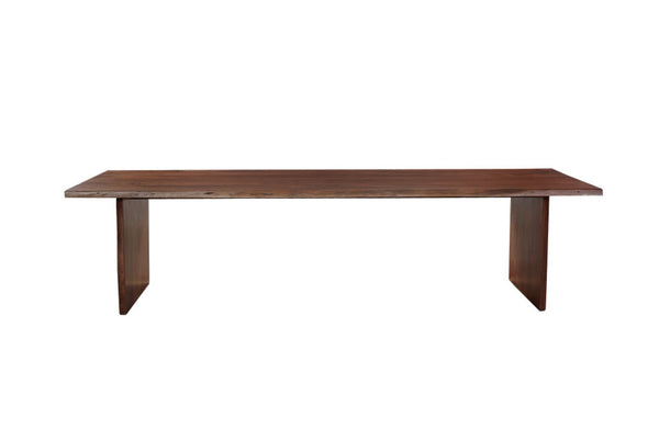 HomeRoots 15 Piece Solid Wood Dining Set - Elegant Brown Table & 14 Upholstered Chairs for Cozy Gatherings 635855
