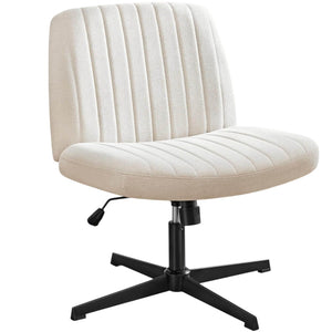 HomeRoots 19" Black Tufted Swivel Lounge Chair - Modern Comfort, Stylish Accent for Living Rooms & Offices 635870