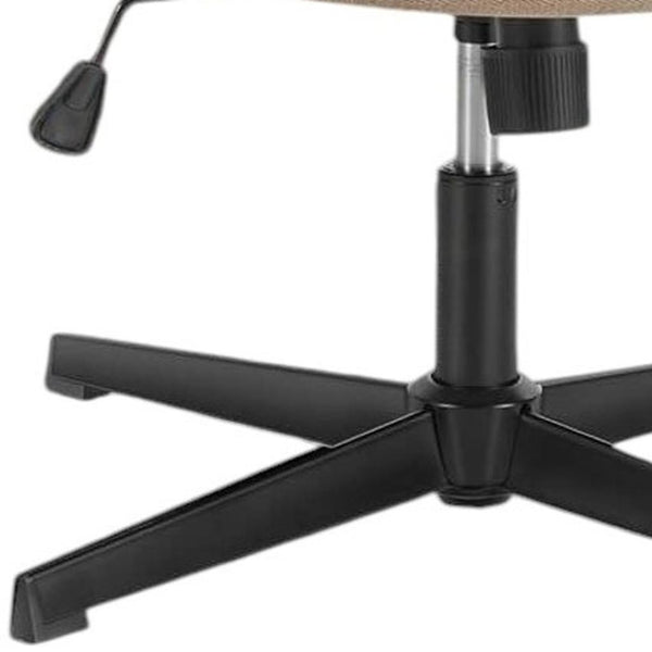 HomeRoots 19" Black Tufted Swivel Lounge Chair - Modern Comfort, Stylish Accent for Living Rooms & Offices 635870