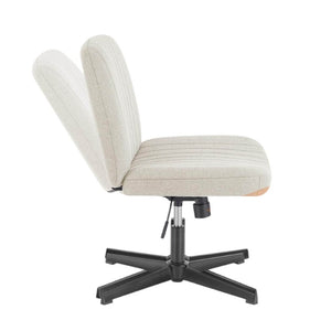 HomeRoots 19" Black Tufted Swivel Lounge Chair - Modern Comfort, Stylish Accent for Living Rooms & Offices 635870