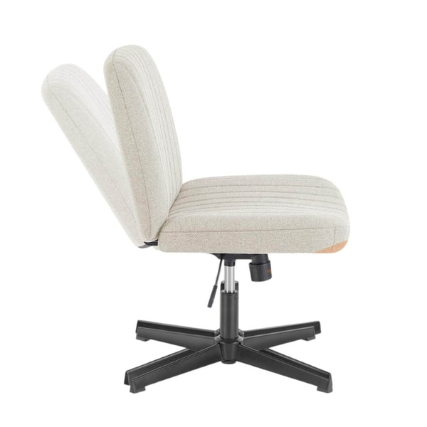 HomeRoots 19" Black Tufted Swivel Lounge Chair - Modern Comfort, Stylish Accent for Living Rooms & Offices 635870
