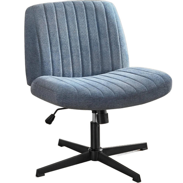 HomeRoots 19" Black Tufted Swivel Lounge Chair - Modern Comfort with Plush Cushioning for Home or Office Use 635871
