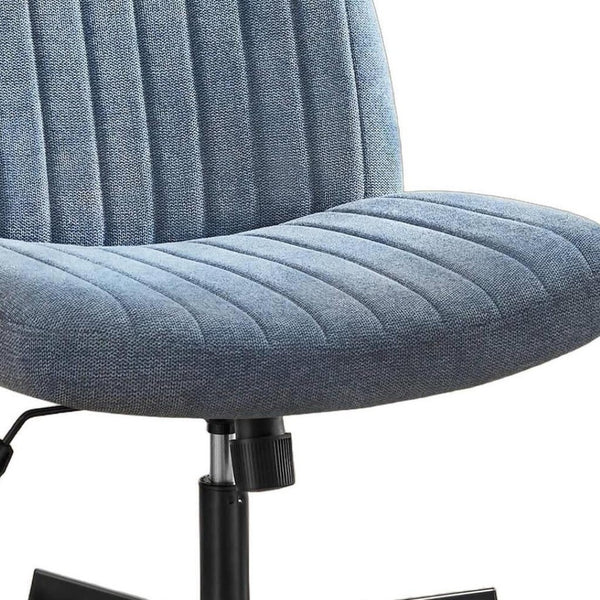 HomeRoots 19" Black Tufted Swivel Lounge Chair - Modern Comfort with Plush Cushioning for Home or Office Use 635871