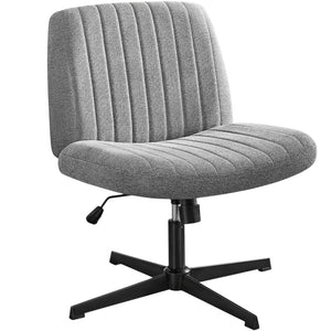 HomeRoots 19" Black Tufted Swivel Lounge Chair – Modern Elegance with 360° Comfort for Home or Office Spaces 635872