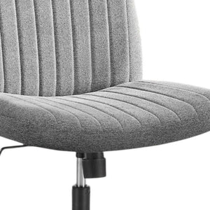 HomeRoots 19" Black Tufted Swivel Lounge Chair – Modern Elegance with 360° Comfort for Home or Office Spaces 635872