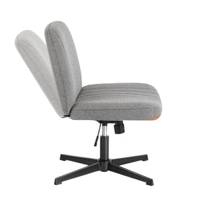 HomeRoots 19" Black Tufted Swivel Lounge Chair – Modern Elegance with 360° Comfort for Home or Office Spaces 635872
