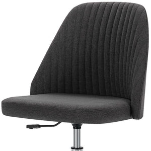 HomeRoots Gray Adjustable Height Swivel Office Chair - Modern Comfort with Stylish Tufted Design & Mobility 635885