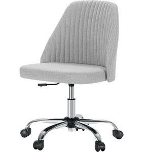 HomeRoots Gray Adjustable Height Swivel Office Chair - Durable, Stylish, Ergonomic Design for Home & Office Use 635887