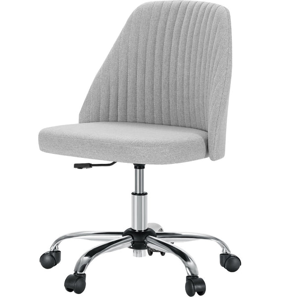 HomeRoots Gray Adjustable Height Swivel Office Chair - Durable, Stylish, Ergonomic Design for Home & Office Use 635887